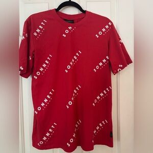 London Style Red Graphic Tee